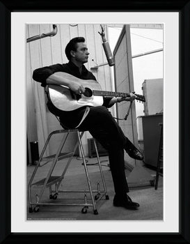 Κορνιζαρισμένη αφίσα Johnny Cash - Studio