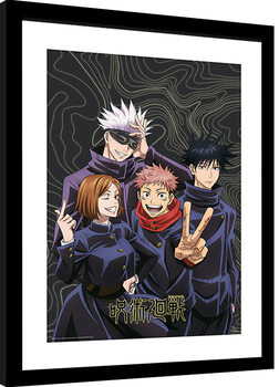 Рамкиран плакат Jujutsu Kaisen - Team Picture