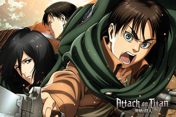 Juliste  Attack on Titan (Shingeki no kyojin) - Scouts