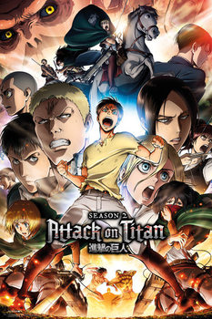 Juliste Attack on Titan (Shingeki no kyojin) - Season 2 Collage Key Art