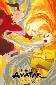 Juliste Avatar - Aang vs Zuko