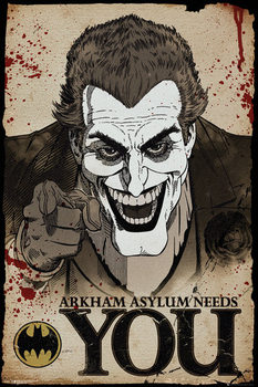 Juliste  Batman Comic - Joker Needs You
