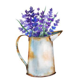 Juliste Beautiful cottage core rustic natural watercolor