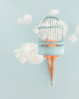 Juliste Cute  female doll with head