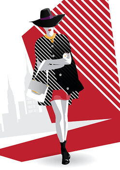 Juliste Fashion teenage girl.