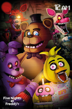 Juliste Five Nights At Freddys - 12 AM