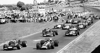 Juliste Formula 5000 Matich 7, Goth 96, Neil Allen 26, Graeme Lawrence etc pukekohe, 1971