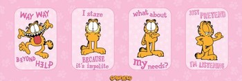 Juliste  GARFIELD - pink