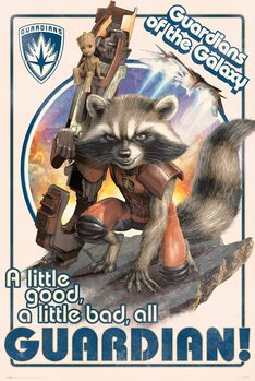 Juliste Guardians of the Galaxy - Rocket and Baby Groot