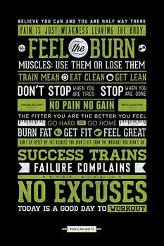 Juliste  Gym - Motivational