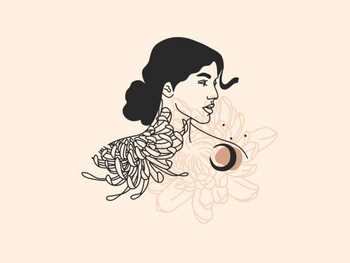 Juliste Hand drawn vector abstract stock flat