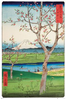 Juliste Hiroshige - The Outskirts of Koshigaya