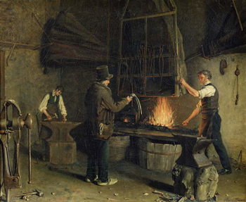 Juliste Interior of the Forge, 1837