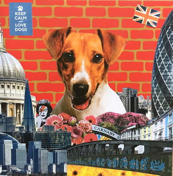 Juliste Jack Russel, 2015, Mixed media