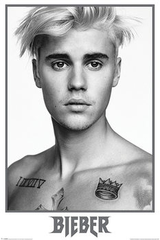 Juliste  Justin Bieber - Bieber Black and White