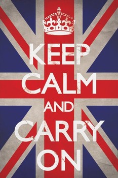 Juliste Keep calm and carry on - union