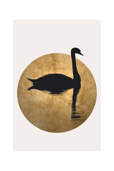 Taideprintti Kubistika - The swan