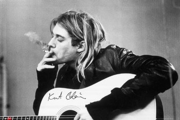 Juliste  Kurt Cobain - smoking