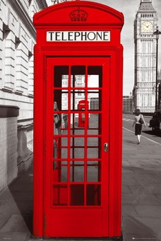 Juliste  Lontoo - telephone box