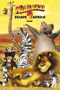 Juliste MADAGASCAR 2 - cast