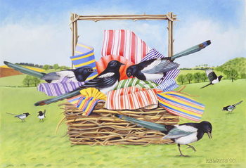 Canvas-taulu Magpies, 1990