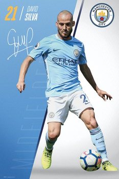 Juliste  Manchester City - Silva 17-18