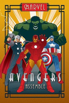Juliste  Marvel Deco - Avengers
