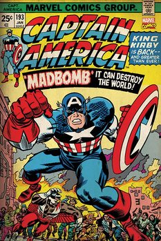 Juliste  Marvel Retro - Captain America - Madbomb