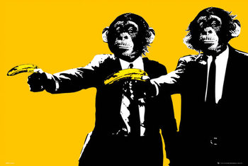 Juliste Monkeys - bananas
