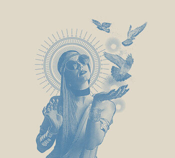 Juliste Multiple Exposure of a Spiritual boho