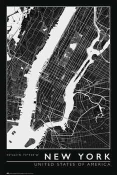 Juliste New York - City Map