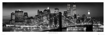 Juliste  New York - Manhattan black