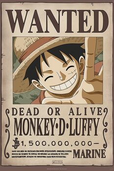 Juliste One Piece - Wanted Luffy