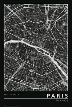 Juliste Paris - City Map