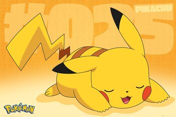 Juliste Pokemon - Pikachu Asleep
