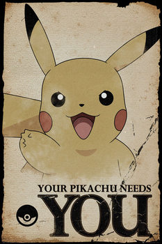 Juliste Pokemon - Pikachu Needs You