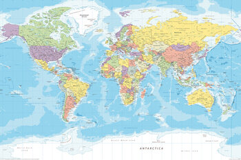 XXL Juliste Political world map