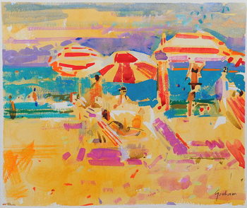 Juliste Red Parasols, Miami