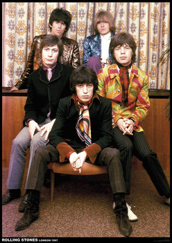 Juliste Rolling Stones - Band colour 1967