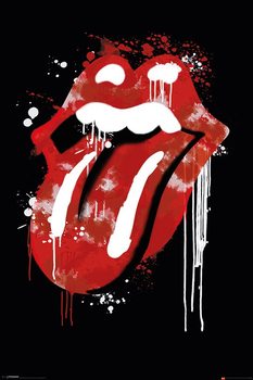 Juliste Rolling Stones - graffiti lips
