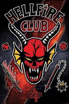 Juliste Stranger Things 4 - Hellfire Club Emblem Rift