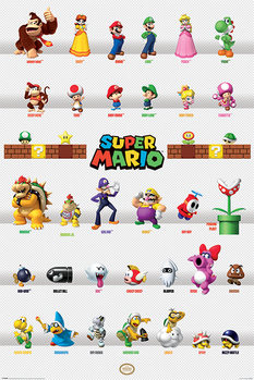 Juliste Super Mario - Character Parade