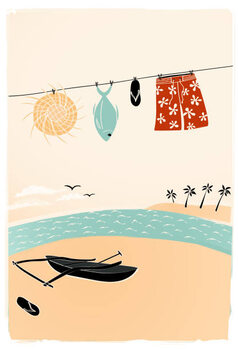 Juliste Tahiti French Polynesia beach