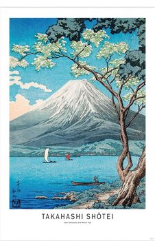 Juliste Takahashi Shotei - Lake Yamanaka and Mount Fuji