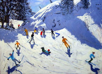Canvas-taulu The Gully, Belle Plagne, 2004