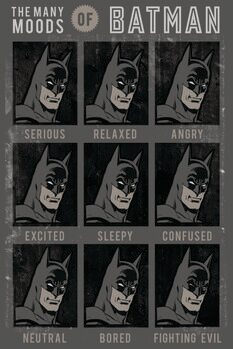 Juliste The Many Moods of Batman
