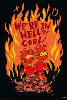 Juliste The Simpsons - We are in hell! Cool!