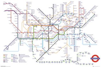 Juliste Transport For London - Underground Map