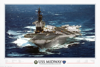 Juliste USS Midway - 1945 to 1997