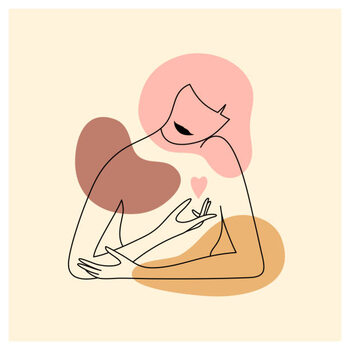 Juliste Vector linear style illustration of minimalist